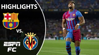 Barcelona can’t find the back of the net in 2-0 loss to Villarreal | LaLiga Highlights | ESPN FC
