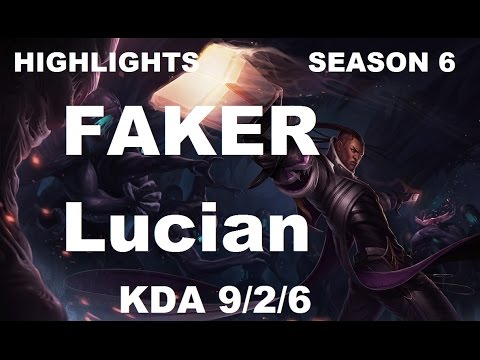 SKT T1 Faker - Lucian vs Ezreal - ADC - Highlights