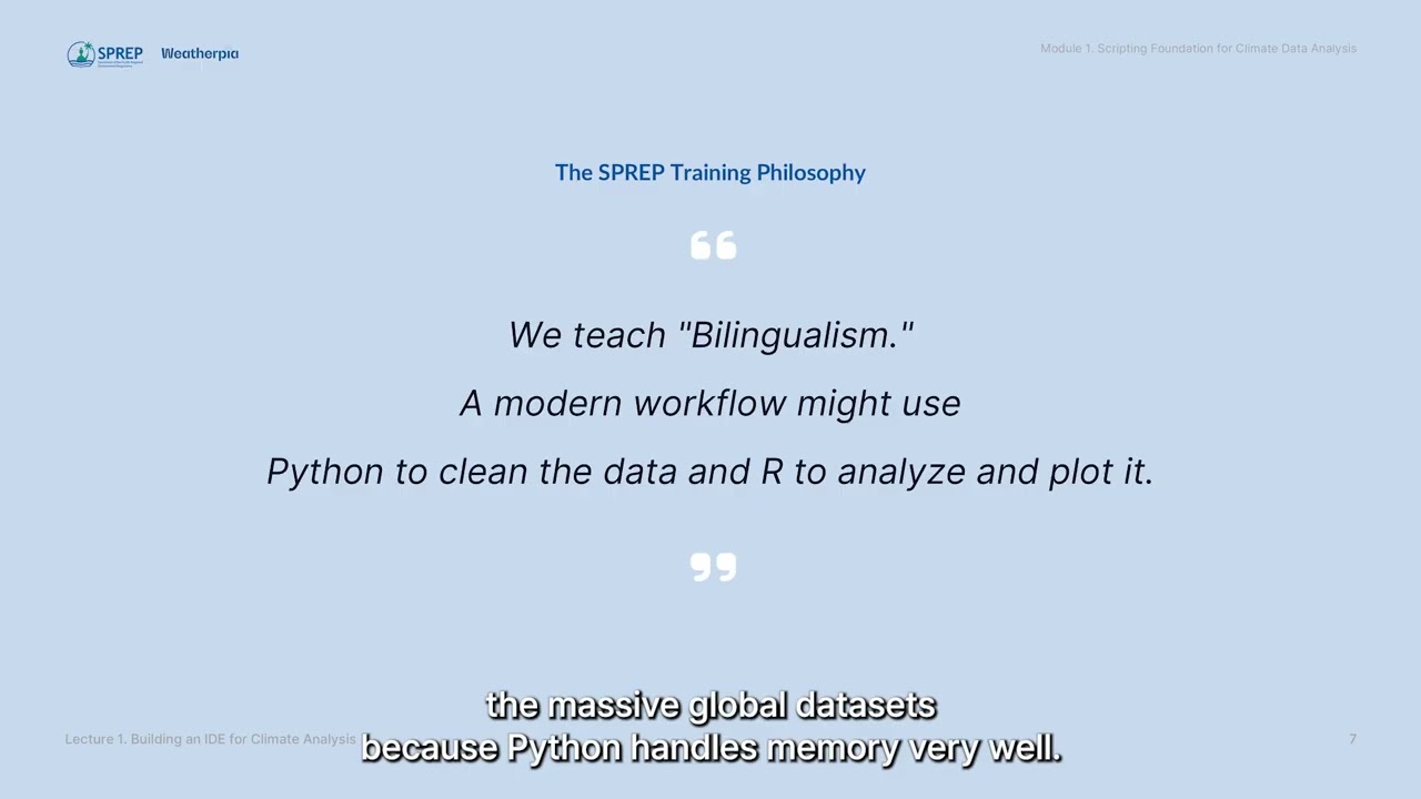 Lecture 1: Building an Integrated Development Environment (IDE) for Climate Analysis