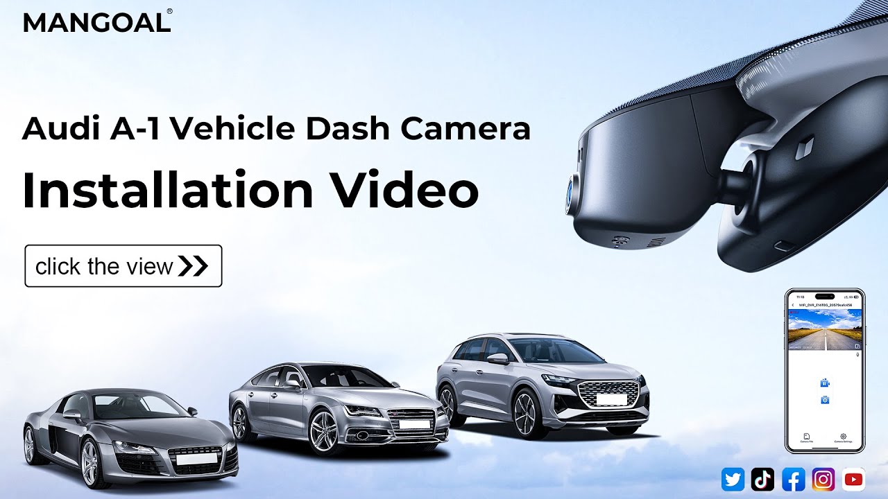  Audi A-1 Dash Cam 007B Model A Installation Video