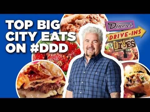 Top Big City Eats on #DDD with Guy Fieri | Diners, Drive-Ins, and Dives | Food Network