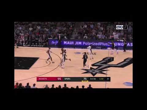 Why Spurs Demarre Carroll lost his roster spot.  Rockets lowlights 12/3/2019