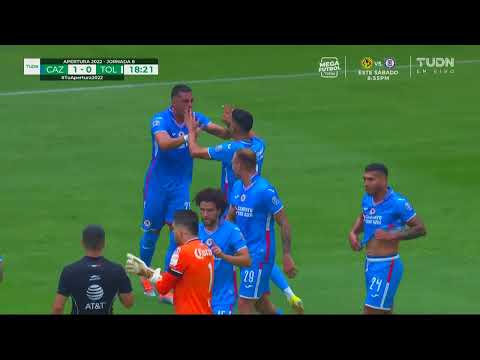 Gol de Ramiro Funes Mori | Cruz Azul 1-0 Toluca | Liga BBVA MX - Apertura 2022 - Jornada 8