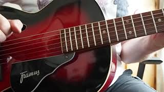 Video thumbnail for Framus 5/51 Studio small archtop guitar by The Old Europe