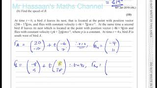 Download Lagu EDEXCEL M1 IAL JAN 2019 Q2 Vectors Thumbnail