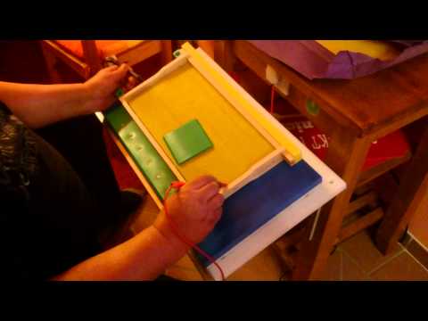 Mittelwände in Rähmchen einlöten Zandermaß/Liebig