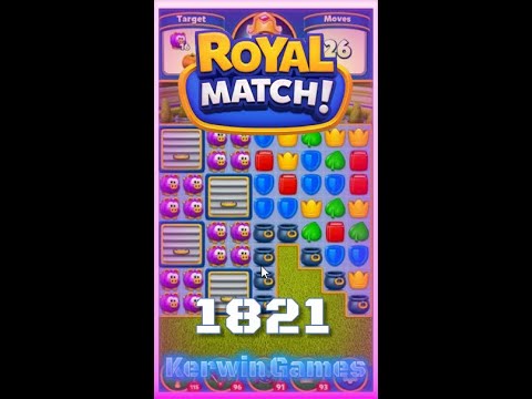 Royal Match Level 1821 - No Boosters Gameplay