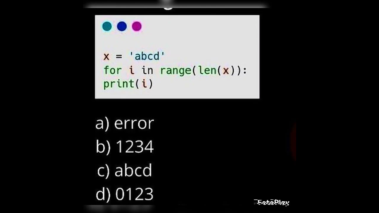 PYTHON Test Quiz -6 #python #pythoncode #machinelearning #blockchain #deeplearning #blockchain #quiz