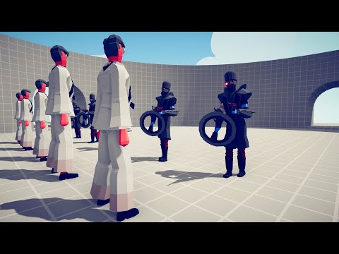 5x TAEKWONDO CHAMPION VS ASSASSIN'S  UNITS - Totally Accurate Battle Simulator TABS