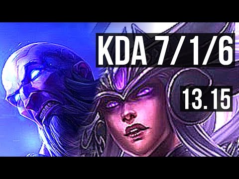 RYZE vs SYNDRA (MID) | 69% winrate, 7/1/6, Godlike | EUW Master | 13.15