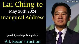 Lai Ching-te in English AI Reconstruction - Inaugural Address