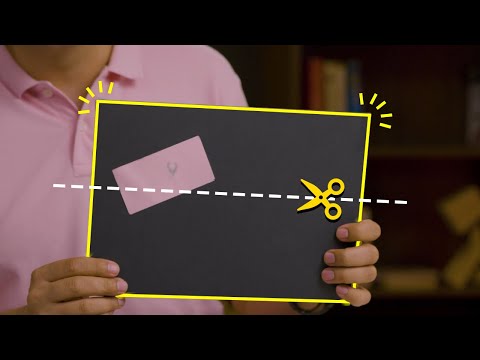 Can you divide this weird shape into two equal parts?