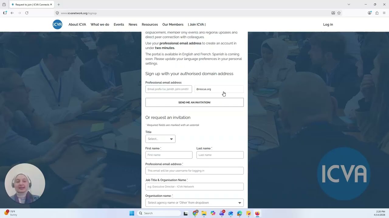 How to Join ICVA Connects