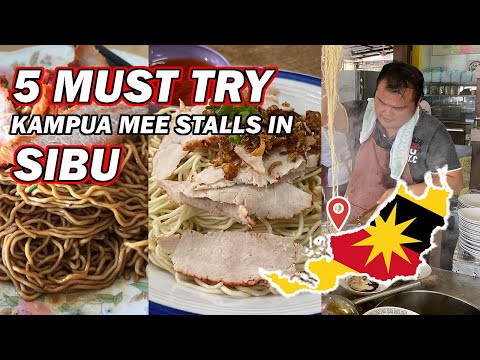 5 MUST TRY KAMPUA MEE Food Stalls in Sibu, Sarawak | Malaysia | Borneo Foodie