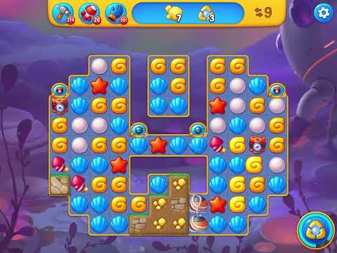 Fishdom level 4385 no boosters フィッシュダム ノーマル [Friend's]