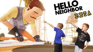 BIG BOSS FIGHT! Hello Neighbor Beta 3 Ending Twin Toys Kids Jumpscare