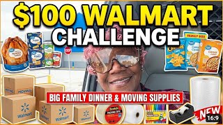 FEEDING MY BIG FAMILY & BUYING MOVING SUPPLIES FOR UNDER $100 AT WALMART!