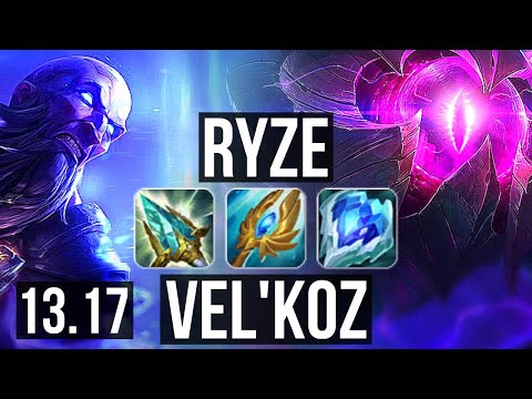 RYZE vs VEL'KOZ (MID) | 2.6M mastery, 7/3/15, 300+ games | NA Master | 13.17