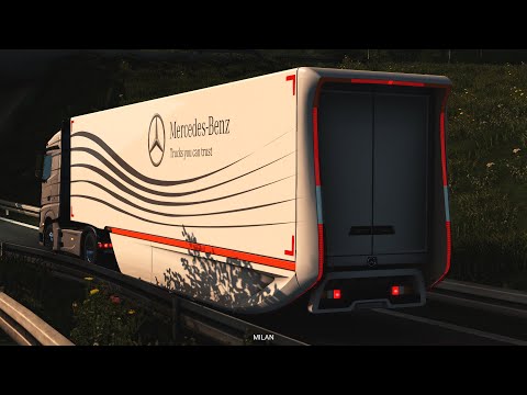 Mercedes AeroDynamic Trailer v1.2 - Euro Truck Simulator 2 Mod