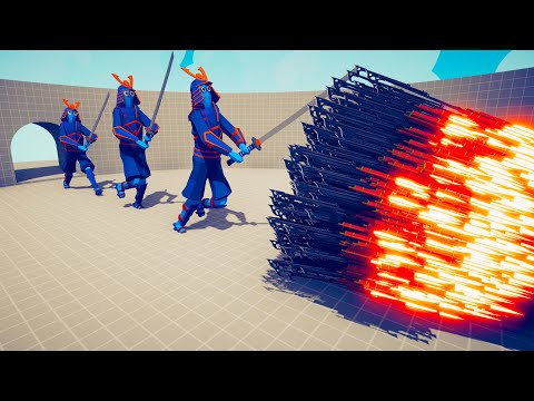 3x SAMURAI BROTHERS vs EVERY GOD | TABS - Totally Accurate Battle Simulator