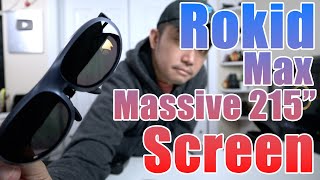 Rokid Max AR Glasses! 215 Inch Screen Real Portable Montior