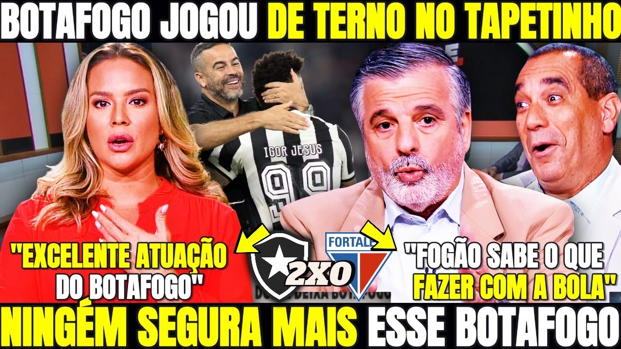MÍDIA EXALTA A GRANDEZA DO BOTAFOGO! A LIDERANÇA É DO FOGÃO NGM SEGURA MAIS ESSE TIME GLORIOSO!