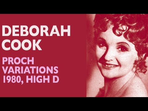 Deborah Cook - Proch: Deh torna mio bene (theme and variations), High D
