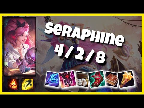 Seraphine Support 11.1 Challenger Gameplay Replay - S11 (4/2/8) - BR