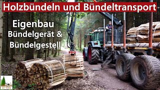 Holzbündeln und Bündeltransport | Eigenbau Bündelgerät & Eigenbau Bündelgestell | BMF14T2Pro