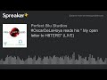 OscarDeLaHoya Reads His My Open Letter To H8TERS LIVE Part 2 Of 6