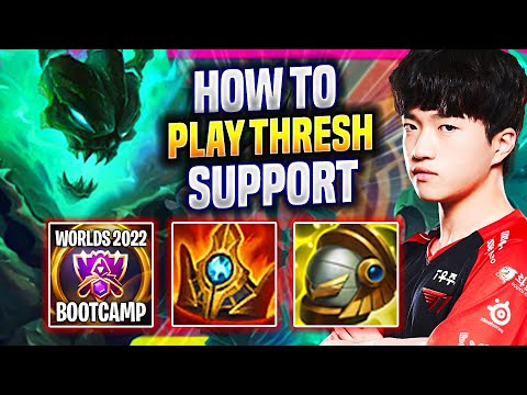 LEARN HOW TO PLAY THRESH SUPPORT LIKE A PRO! - T1 Keria Plays Thresh Support vs Twitch! |