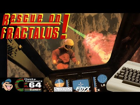 RESCUE ON FRACTALUS! – Commodore 64 (1985) | Lucasfilm's Groundbreaking 3D Space Shooter