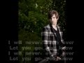 Alex Band-Never let you go (lyrics) 
