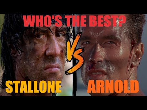 Arnold vs Stallone - Commando vs Rambo - Who's Better? Schwarzenegger And Sylvester Stallone