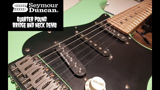 Video thumbnail for Seymour Duncan Quarter Pound Bridge and Neck Demo by Dave V