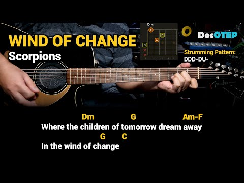 Wind Of Change - Scorpions (Guitar Chords Tutorial with Lyrics)