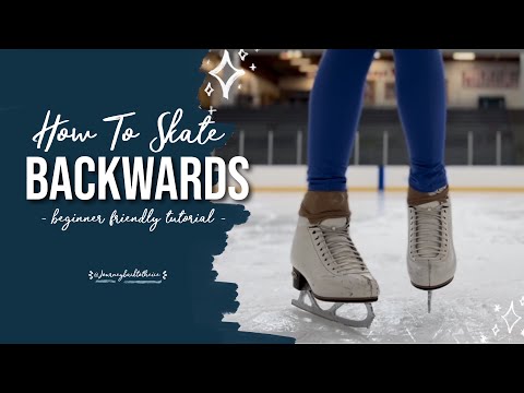 How to Skate Backwards (FOR THE FIRST TIME!) ⛸✨