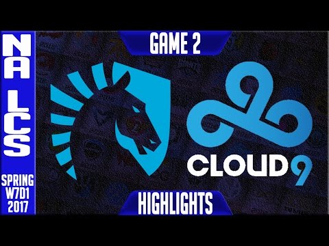 Team Liquid vs Cloud 9 Highlights Game 2 - NA LCS W7D1 Spring 2017 - TL vs C9 G2