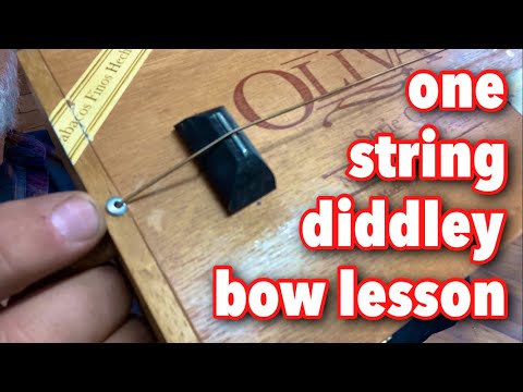 Cigar Box Guitar - One String Diddley Bow Lesson