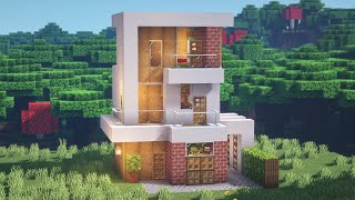 Minecraft: How to Build a Compact Modern House (Tutorial)