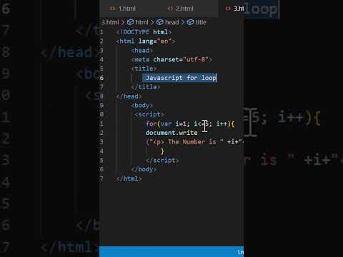 Javascript For Loop Shorts Javascript Programming Tutorial Coding Js Website Webdesign