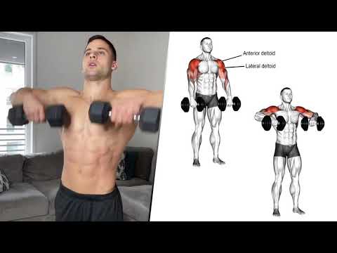 Vjezbe za masivna ramena kod kuce ( 2 bucice )