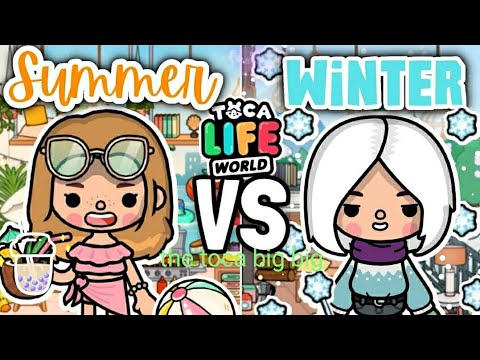 estate vs inverno ☀️❄️ Summer vs Winter