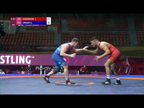 1/2 FS - 92 kg: J. MORODION (GER) v. G. ERHAN (MDA)