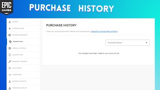 How to Check Purchases History in Epic Game | Check payment History in Epic game