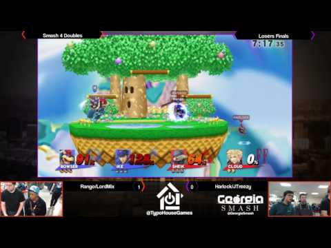 GB 2/11/2017 - Rango/LordMix vs Harlock/JTreezy - Smash 4 Doubles Losers Finals