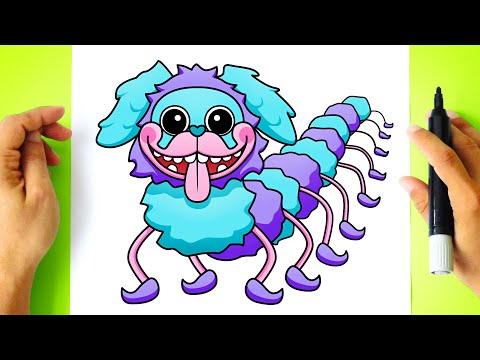 Como DESENHAR o PJ PUG-A-PILLAR do POPPY PLAYTIME - Como DIBUJAR a PJ PUG-A-PILLAR de POPPY PLAYTIME