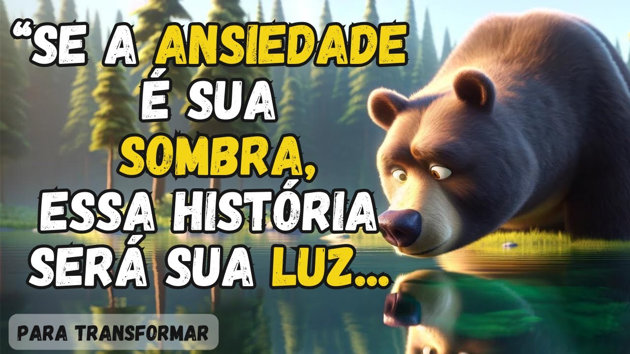 O URSO ANSIOSO E O LAGO DO REFLEXO SERENO | Se Você Sofre de Ansiedade Assista