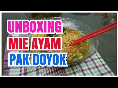 UNBOXING MIE AYAM PAK DOYOK