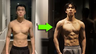 1 Year Body Transformation (Calisthenics only)